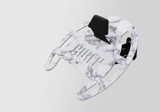 画像1: 【HUCK】ハック 高炭素鋼 ヘルメット ハンガー 3Dプリンター ホワイト大理石仕様 メテオ パフォーマンス (1)