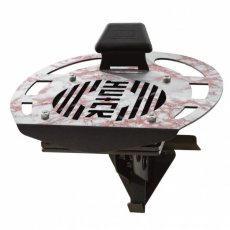 画像1: 【HUCK】ハック 高炭素鋼 ヘルメット ハンガー ピンク大理石柄 バイク 壁掛け インテリア 帽子 デザイン 通風（ファン付きUSB駆動） (1)