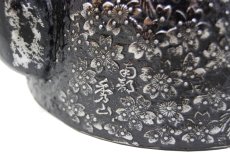 画像4: 南部秀山【名人佐藤 勝弘 作】南部型桜 砂鉄鉄瓶 (4)